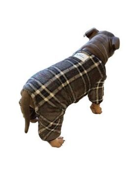 Plaid Dog Sweater - XS
